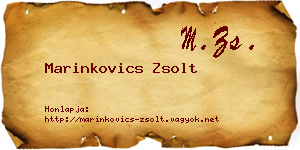 Marinkovics Zsolt névjegykártya