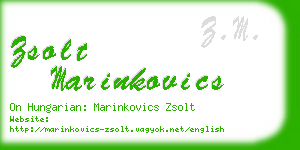 zsolt marinkovics business card